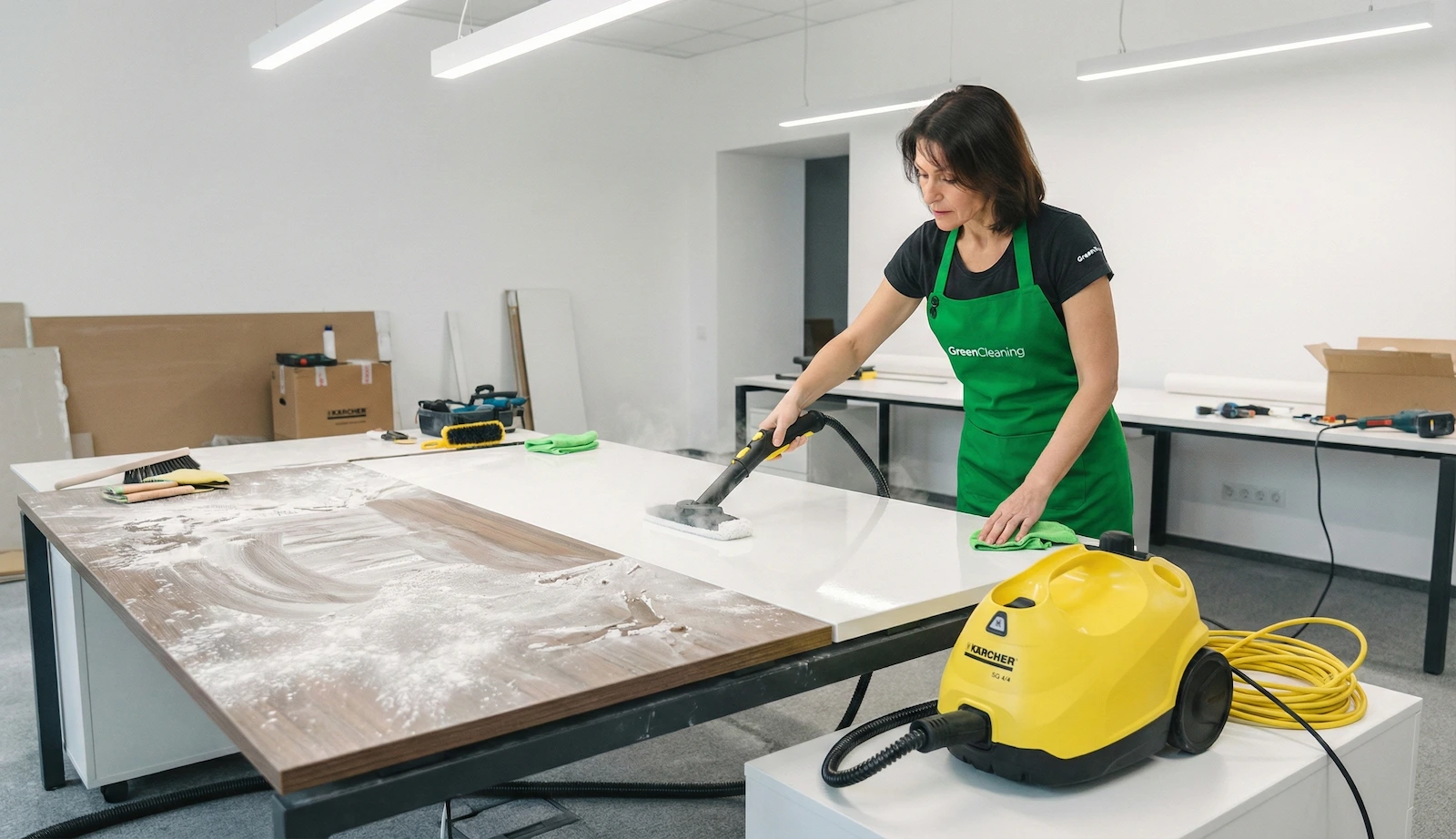 Специальное оборудование для уборки офиса после ремонта